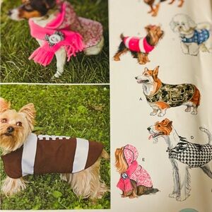 Dog  Simplicity 1239 Sewing Pattern for Coats Scarf  Size S-L UNCUT